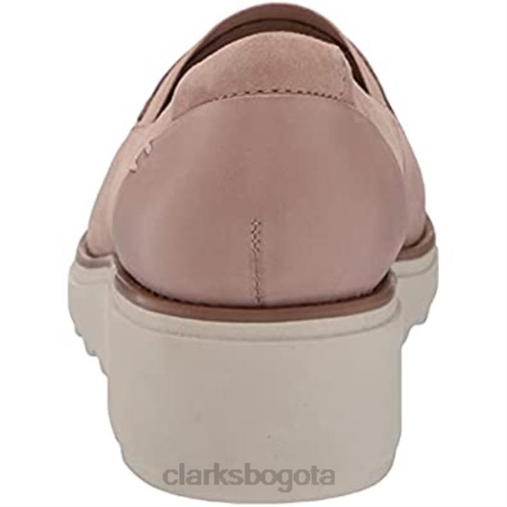 Clarks 0DX8L1351 mocasín sharon dolly mujer clarks ante rosa polvoriento mujer ante rosa polvoriento