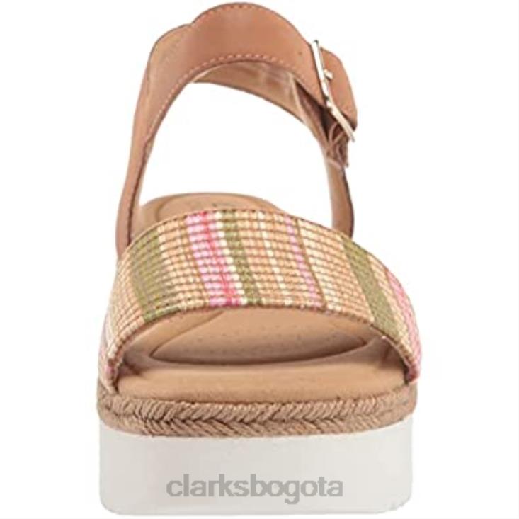 Clarks 0DX8L1352 Sandalia plana clarks lana Shore combinada color tostado claro para mujer mujer combinación bronceado claro