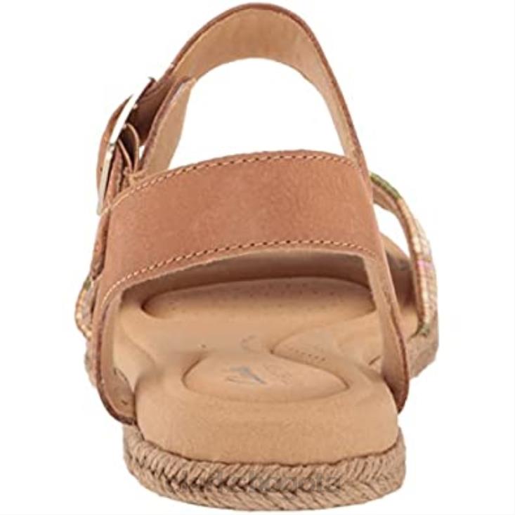 Clarks 0DX8L1352 Sandalia plana clarks lana Shore combinada color tostado claro para mujer mujer combinación bronceado claro