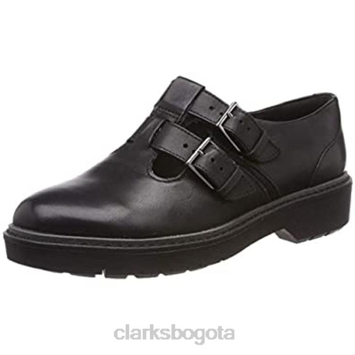 Clarks 0DX8L1353 Mocasines clarks alexa agnes negros para mujer mujer cuero negro