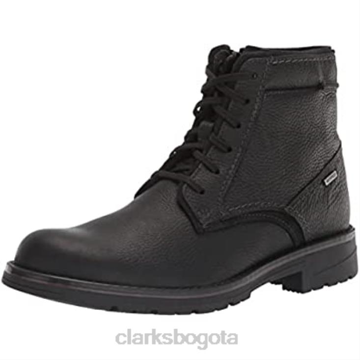 Clarks 0DX8L1355 Botín alto impermeable clarks morris de hombre negro hombres negro