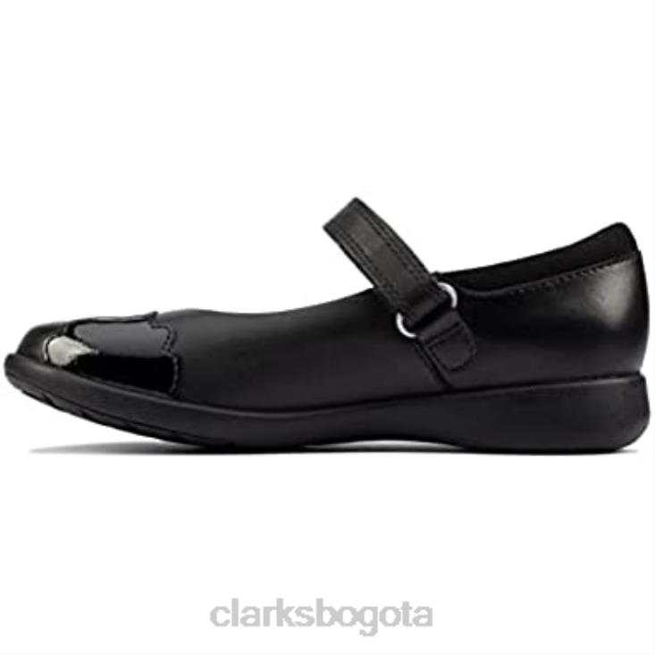 Clarks 0DX8L1356 etch beam niños cuero negro niña zapatos colegiales merceditas clarks niños