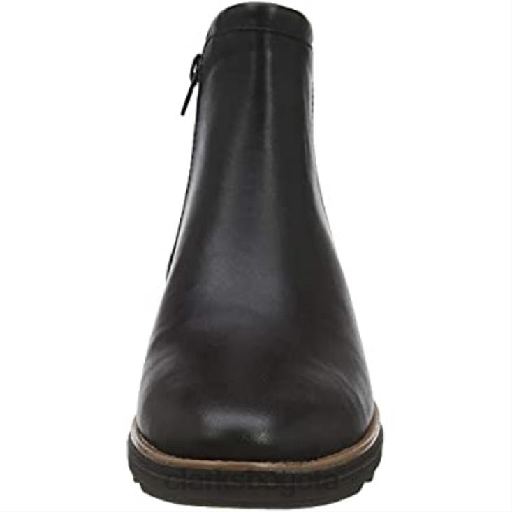 Clarks 0DX8L1365 botín sharon heights mujer clarks cuero negro mujer cuero negro
