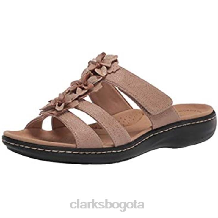 Clarks 0DX8L1366 sandalia plana mujer laurieann judi arena polipiel combi clarks mujer combi piel sintética arena
