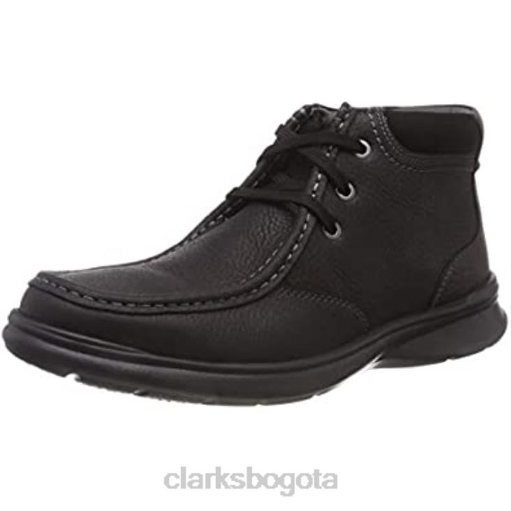 Clarks 0DX8L1368 botas clasicas clarks cotrell top de hombre negras hombres aceitosa negra