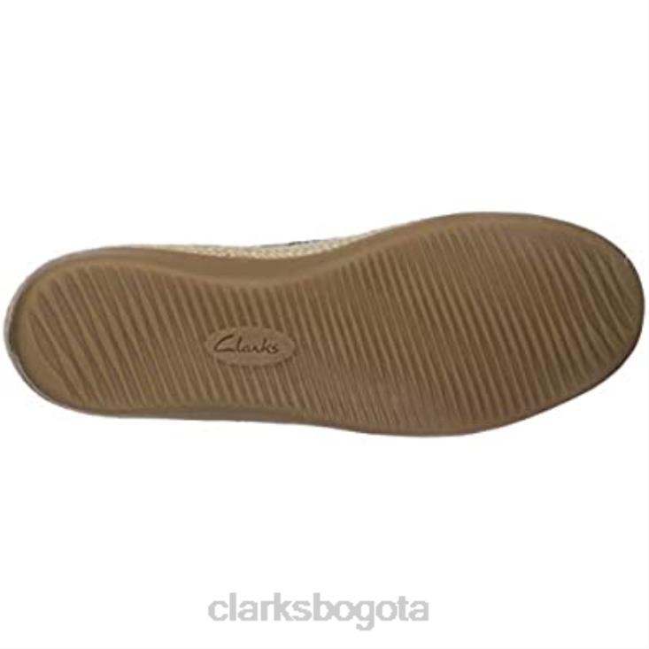 Clarks 0DX8L137 Mocasines planos Danelly Iris de cuero negro de Clarks para mujer mujer cuero negro