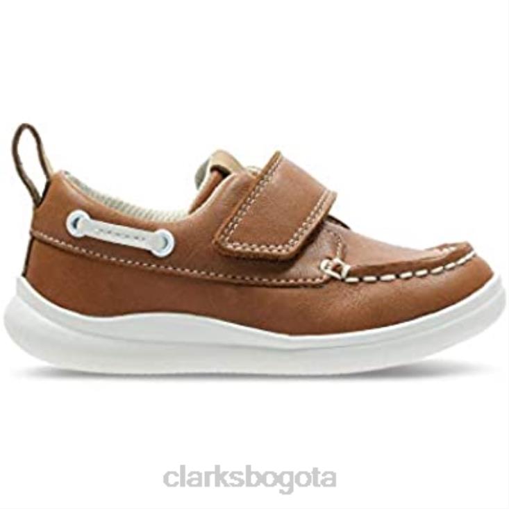 Clarks 0DX8L1371 Zapato casual estilo barco clarks para niño nube snap niños