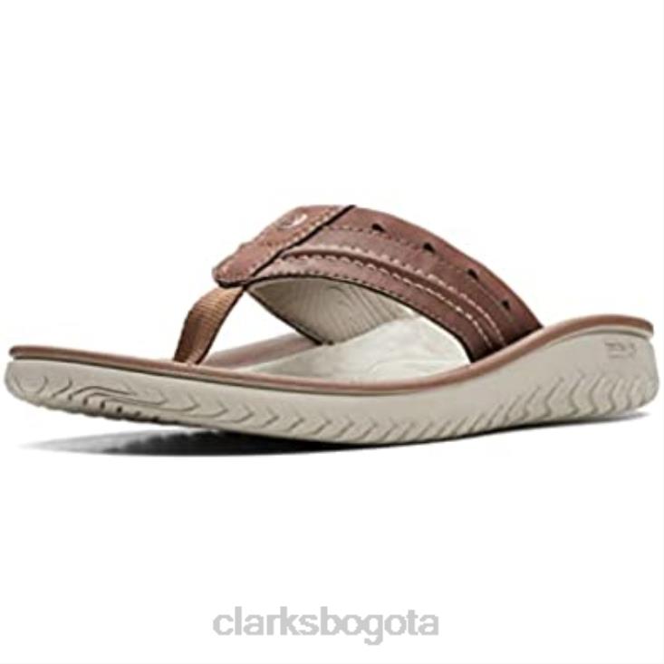 Clarks 0DX8L1372 clarks chanclas wesley post color canela sintético para hombre hombres bronceado sintético