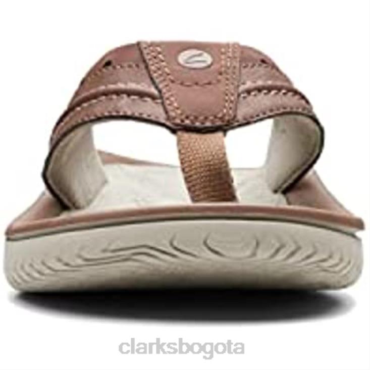 Clarks 0DX8L1372 clarks chanclas wesley post color canela sintético para hombre hombres bronceado sintético