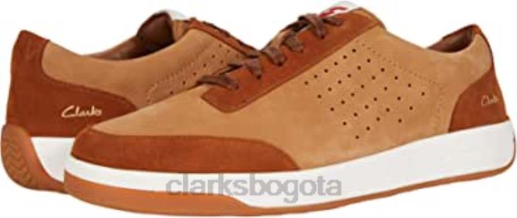 Clarks 0DX8L1374 zapatos clarks hero air lace color tostado para hombre hombres combinación bronceado