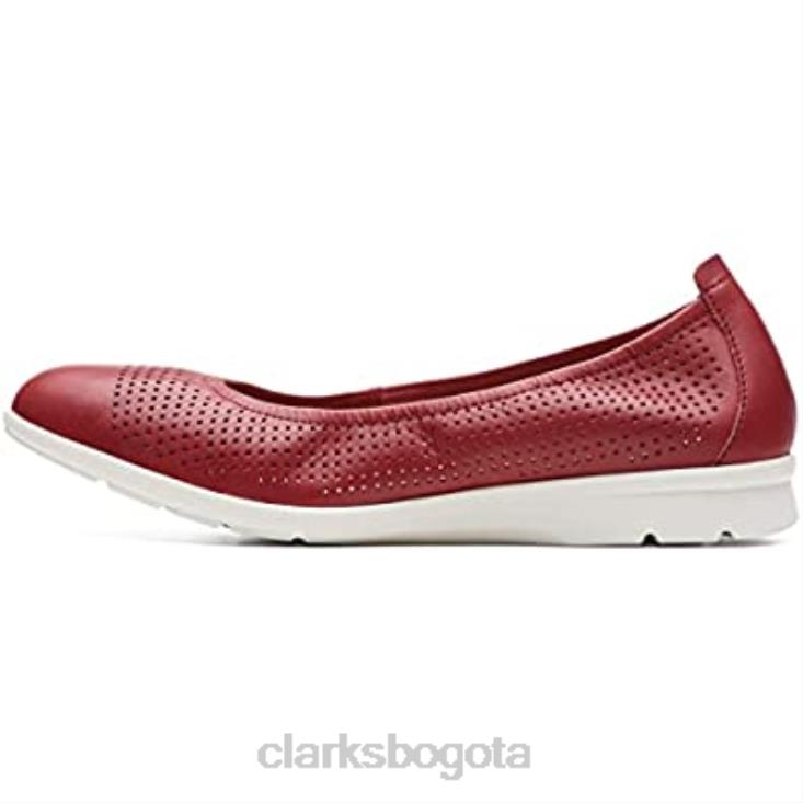 Clarks 0DX8L1376 Bailarinas Clarks Jenette Ease de mujer con suela blanca mujer