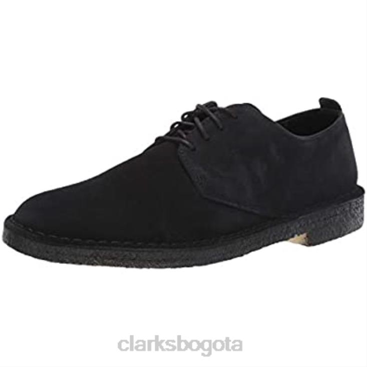 Clarks 0DX8L1379 Clarks Desert London Oxford de ante negro para hombre hombres ante negro