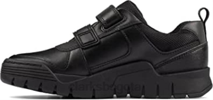 Clarks 0DX8L1381 scooter speed k niño zapatos escolares 12 niño negro clarks niños