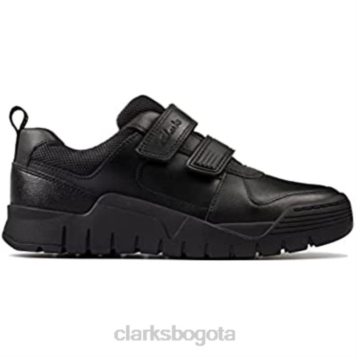 Clarks 0DX8L1381 scooter speed k niño zapatos escolares 12 niño negro clarks niños