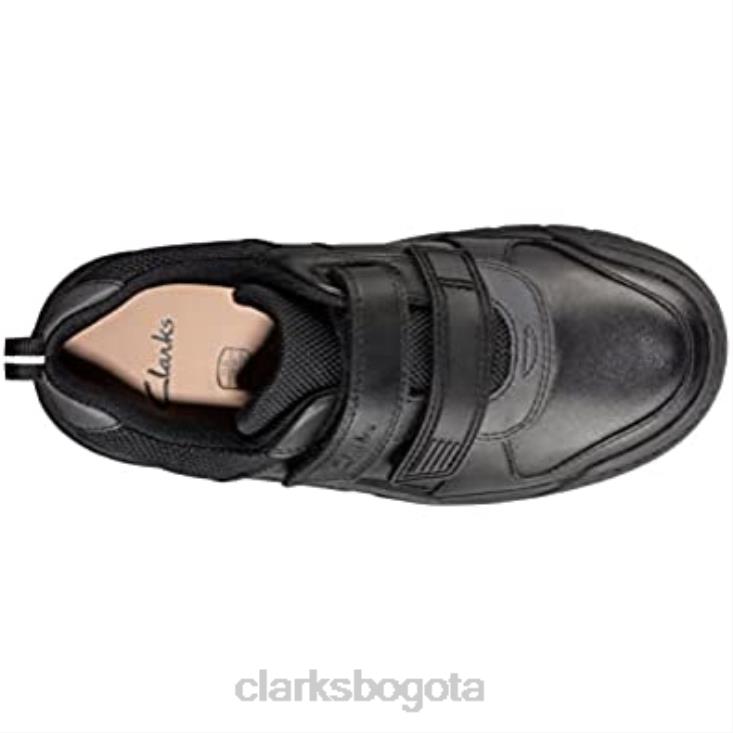 Clarks 0DX8L1381 scooter speed k niño zapatos escolares 12 niño negro clarks niños