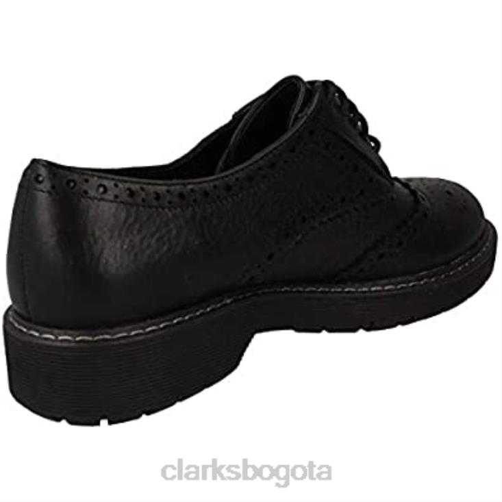 Clarks 0DX8L1384 Oxfords Clarks Witcombe Dawn para mujer negros mujer negro