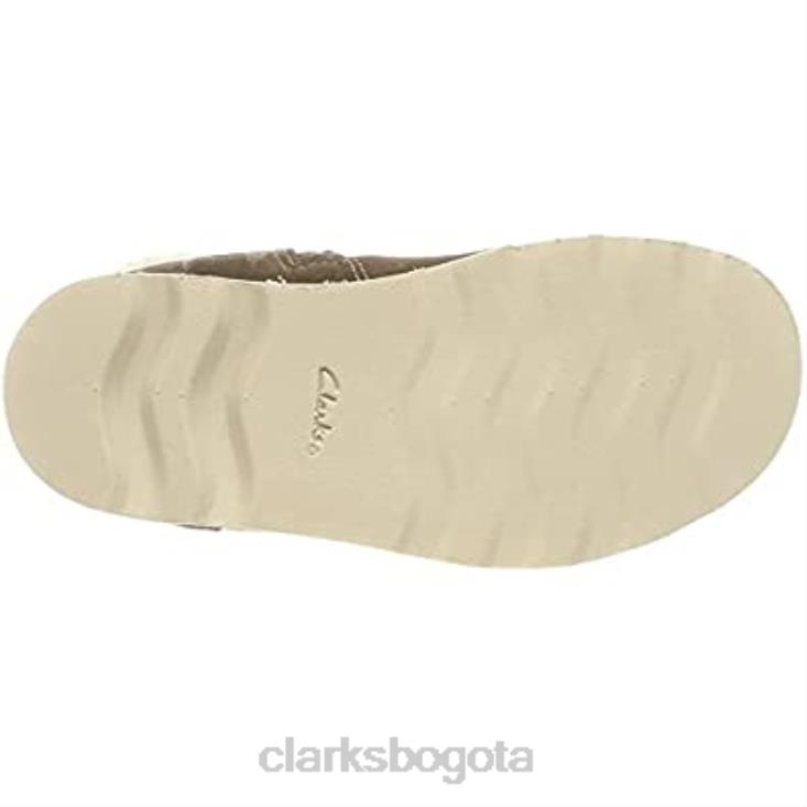 Clarks 0DX8L1386 Botas de nieve Clarks Crown Loop T para niña ante color nogal niños gamuza nogal