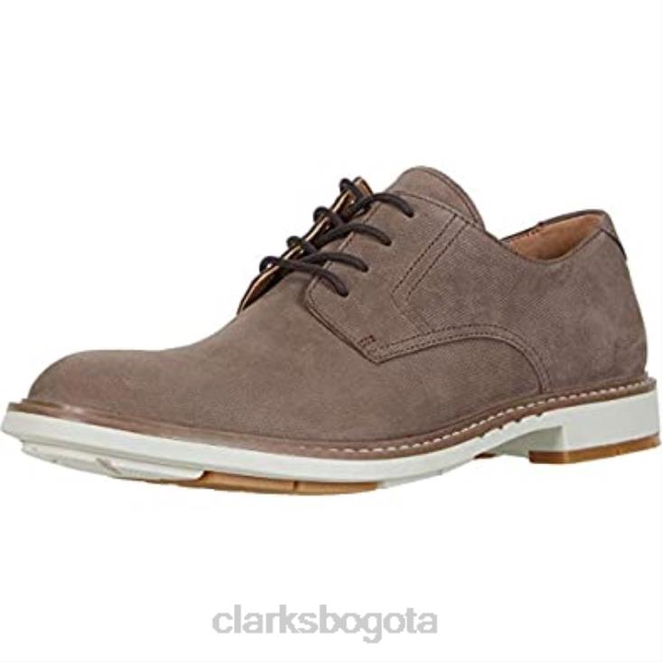 Clarks 0DX8L1389 un elott lace clarks taupe nubuck unisexo nubuck topo