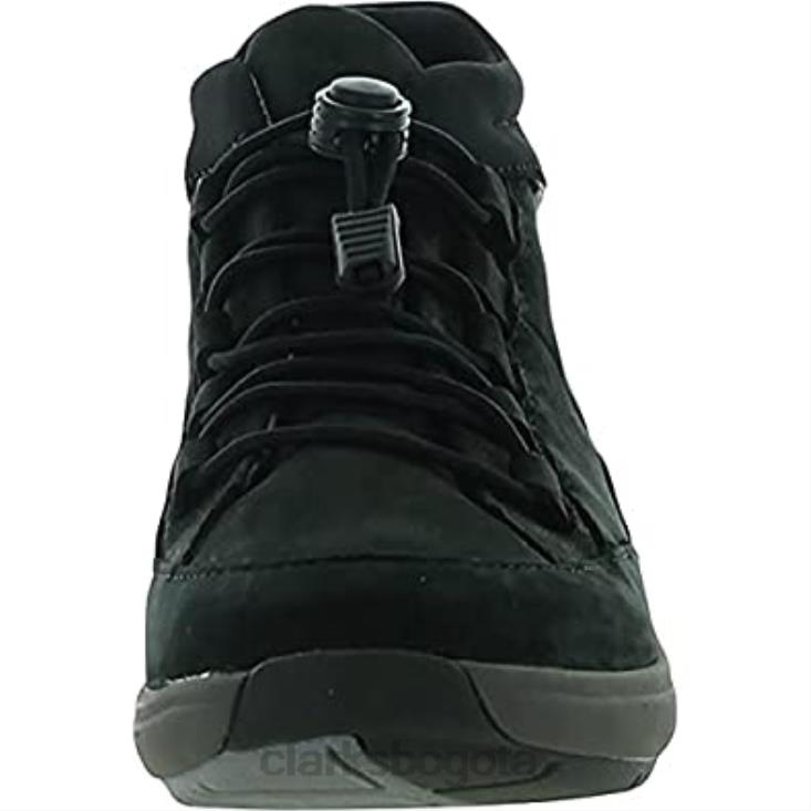 Clarks 0DX8L139 Zapatilla clarks un cruise mid de nobuk negro para mujer mujer nubuck negro