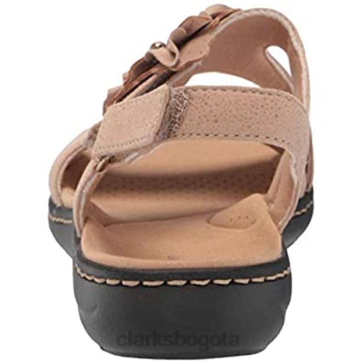 Clarks 0DX8L1390 sandalia mujer laurieann bea arena polipiel combi clarks mujer combi piel sintética arena