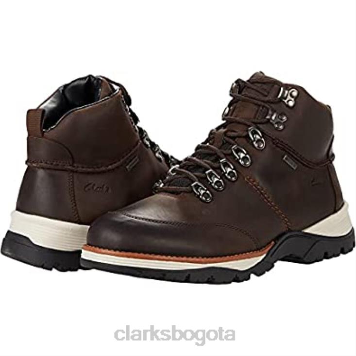 Clarks 0DX8L1397 topton pine gtx clarks cuero aceitoso marrón oscuro unisexo cuero aceitoso marrón oscuro