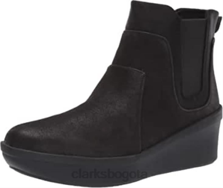 Clarks 0DX8L1398 botas chelsea step rose sun para mujer textil negro clarks mujer textil negro