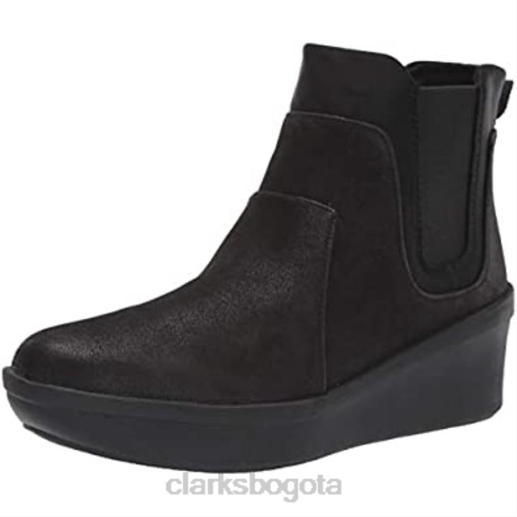 Clarks 0DX8L1398 botas chelsea step rose sun para mujer textil negro clarks mujer textil negro