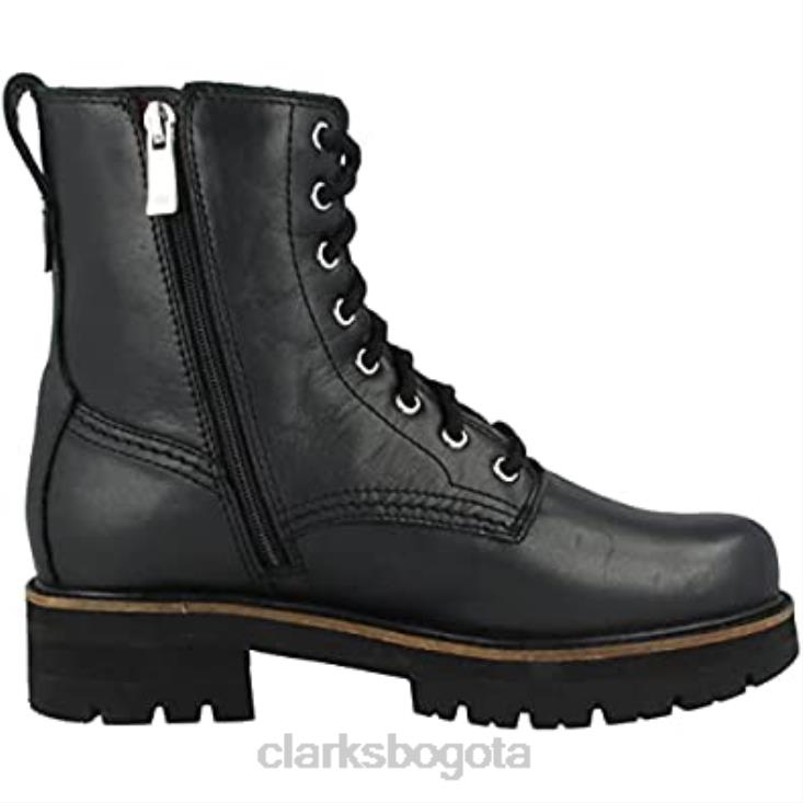 Clarks 0DX8L140 Botines con cordones de mujer orianna hi de piel metalizada clarks mujer cuero metalizado