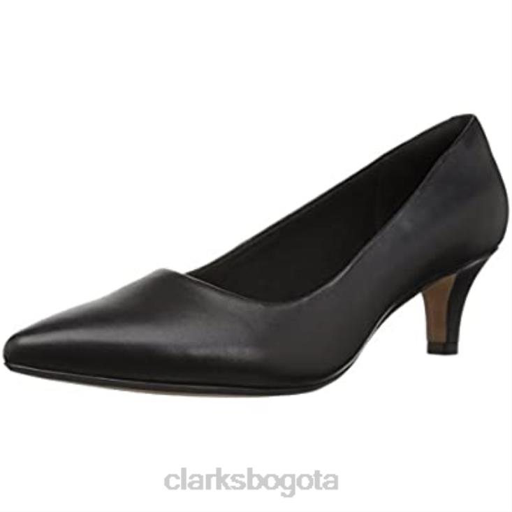 Clarks 0DX8L1400 Zapatos de salón clarks linvale jerica de piel negra para mujer mujer cuero negro
