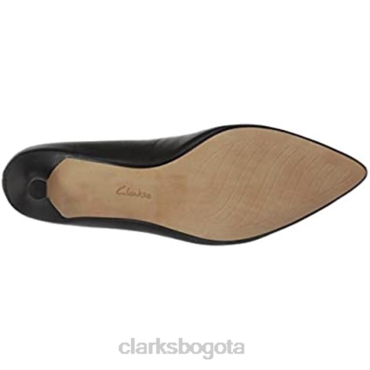 Clarks 0DX8L1400 Zapatos de salón clarks linvale jerica de piel negra para mujer mujer cuero negro