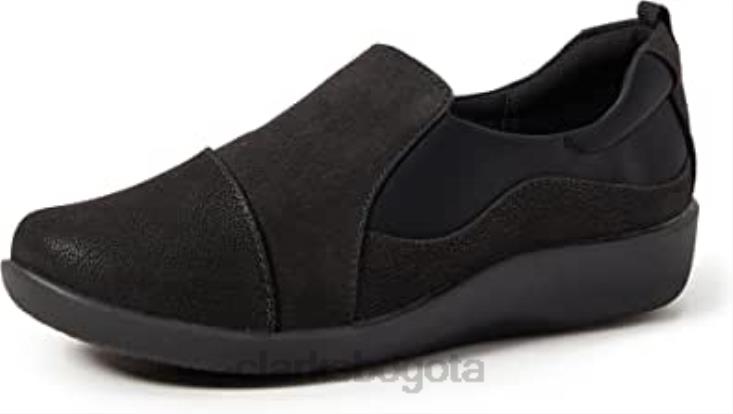 Clarks 0DX8L1406 mocasines sin cordones sillian paz para mujer clarks negros mujer negro