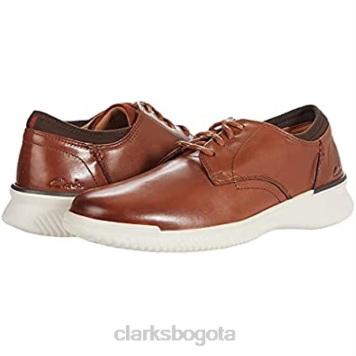 Clarks 0DX8L1414 Clarks de cuero tostado oscuro liso donaway unisexo cuero bronceado oscuro