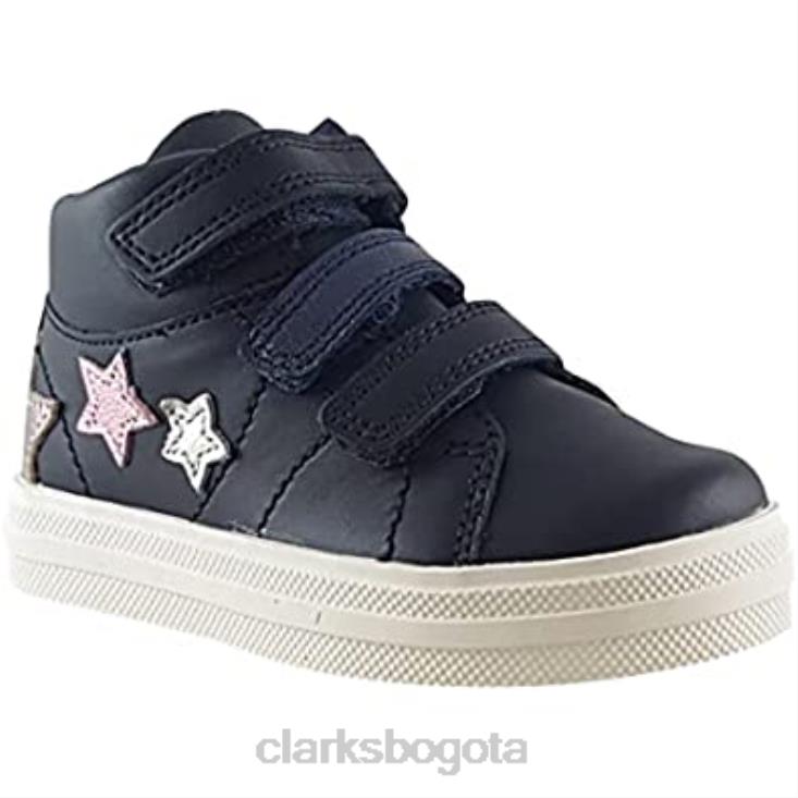 Clarks 0DX8L142 botas de cuero nova fun niño clarks oscuros niños