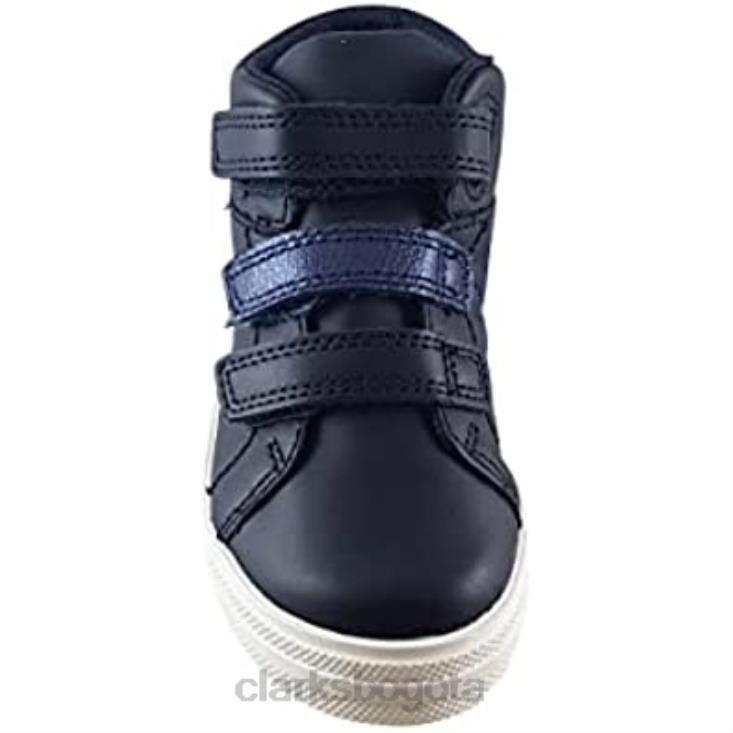 Clarks 0DX8L142 botas de cuero nova fun niño clarks oscuros niños