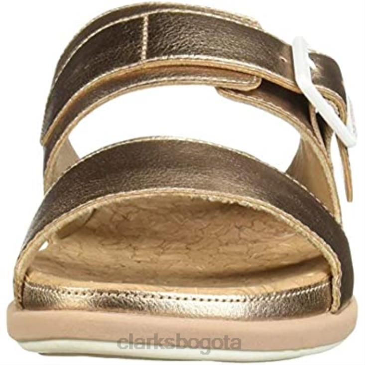 Clarks 0DX8L1421 sandalia paso junio marea mujer clarks oro rosa sintético mujer oro rosa sintético