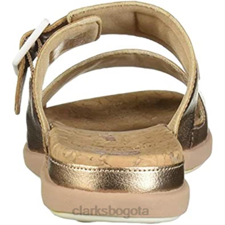 Clarks 0DX8L1421 sandalia paso junio marea mujer clarks oro rosa sintético mujer oro rosa sintético