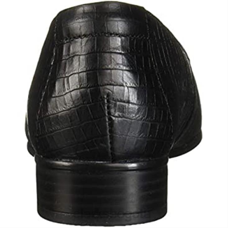 Clarks 0DX8L1428 mocasines juliet lora de mujer con estampado de piel de cocodrilo negro clarks mujer estampado de piel de cocodrilo negro