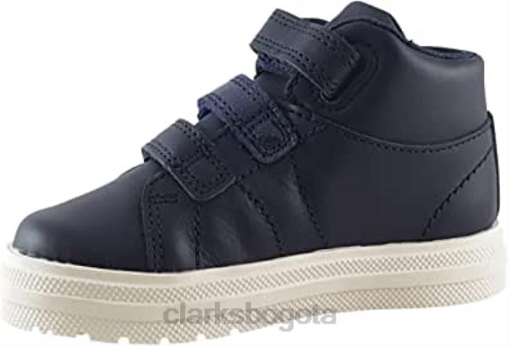 Clarks 0DX8L143 botas de cuero nova fun niño azul oscuro clarks niños