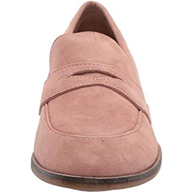 Clarks 0DX8L1432 mocasines clarks trish rose de gamuza rosa para mujer mujer gamuza rosa