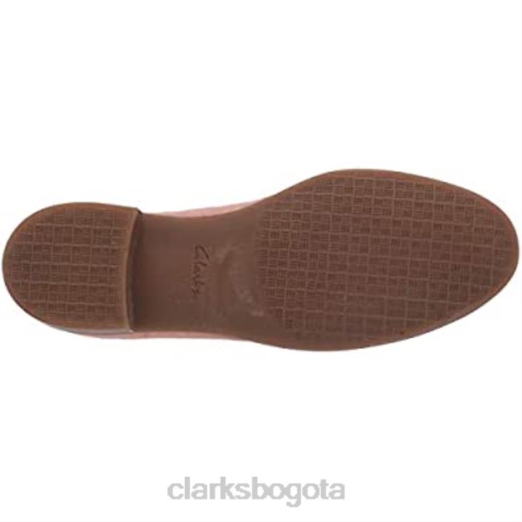 Clarks 0DX8L1432 mocasines clarks trish rose de gamuza rosa para mujer mujer gamuza rosa