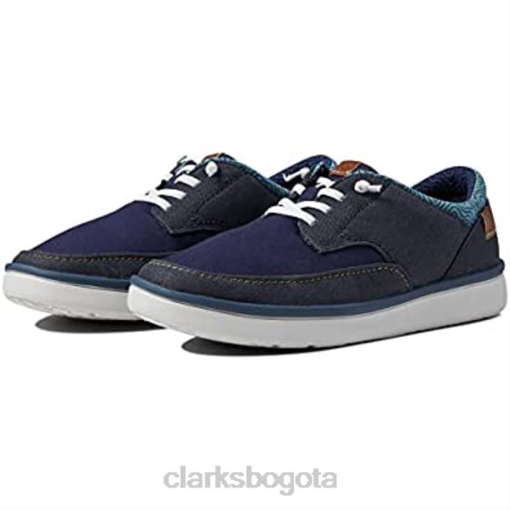 Clarks 0DX8L1434 Zapatilla clarks cantal low para hombre azul marino combi hombres combinado azul marino