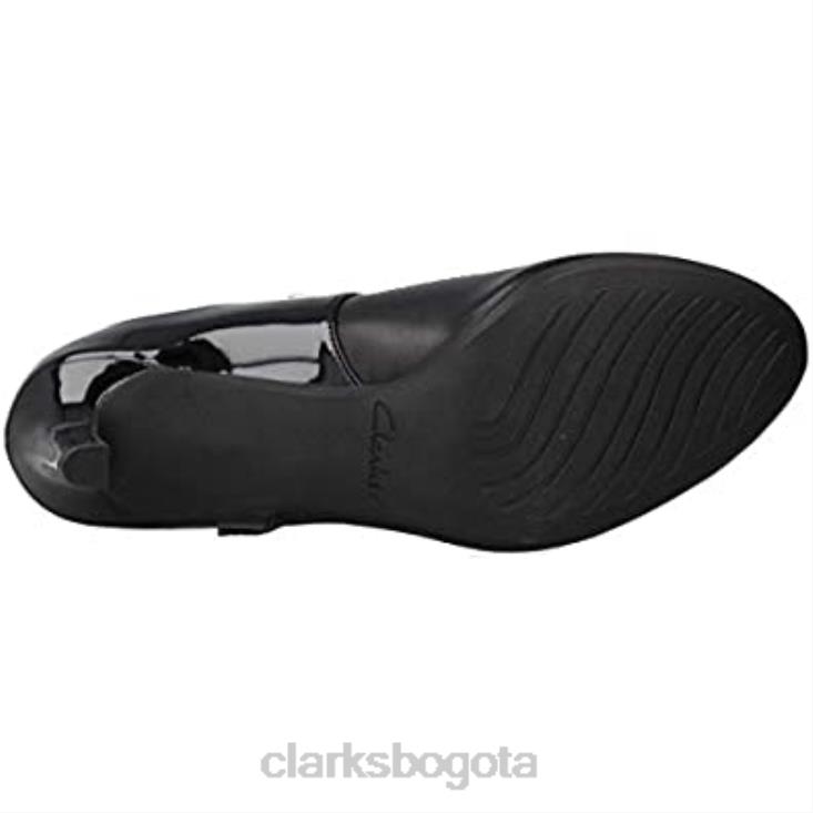 Clarks 0DX8L1437 bailarina reece zapatos de cuero negro clarks negro unisexo negro