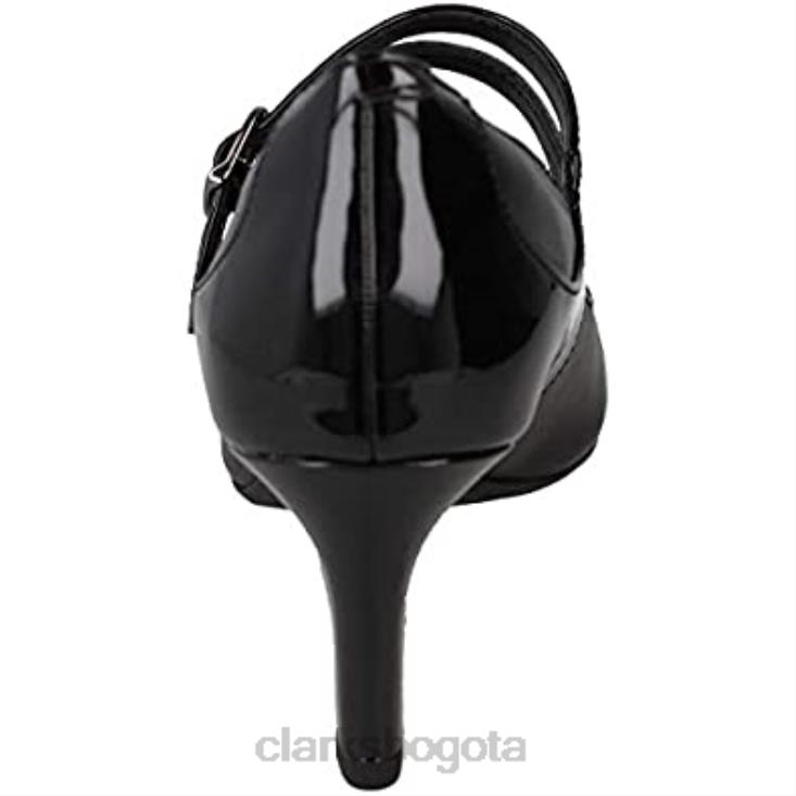 Clarks 0DX8L1437 bailarina reece zapatos de cuero negro clarks negro unisexo negro