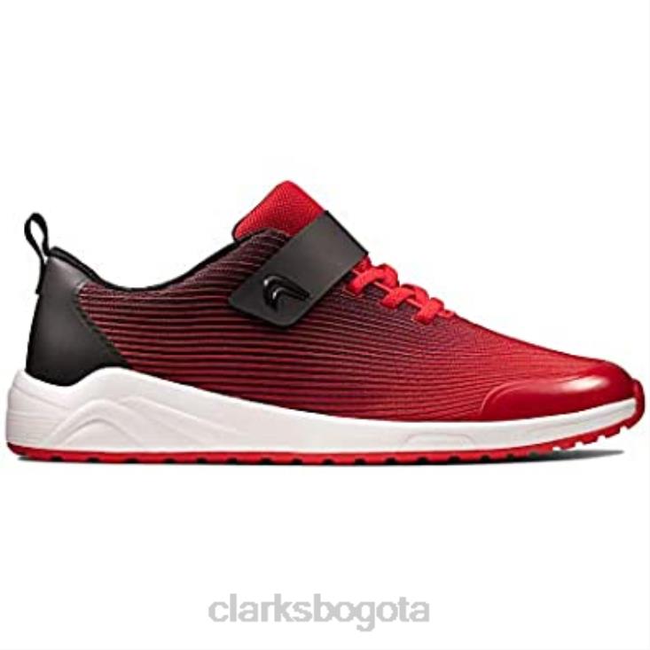 Clarks 0DX8L1441 Zapatillas clarks aeon pace juvenil textil rojo unisexo