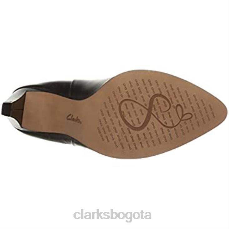 Clarks 0DX8L1443 zapatos de salón clarks azizi posey negros para mujer mujer cuero negro