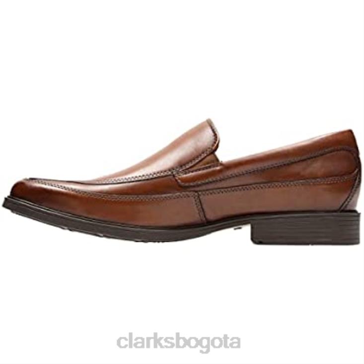 Clarks 0DX8L1445 mocasín tilden free para hombre clarks marrón cuero tostado oscuro hombres cuero marrón oscuro