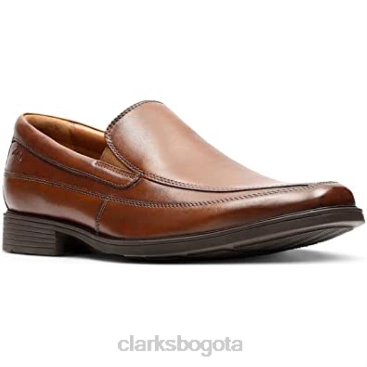 Clarks 0DX8L1445 mocasín tilden free para hombre clarks marrón cuero tostado oscuro hombres cuero marrón oscuro