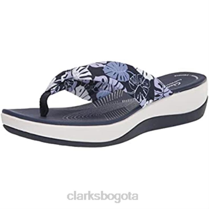 Clarks 0DX8L1448 Chanclas clarks arla glison azul floral textil mujer textil floral azul