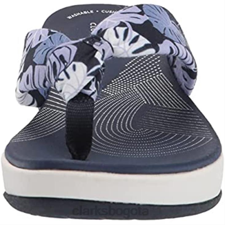 Clarks 0DX8L1448 Chanclas clarks arla glison azul floral textil mujer textil floral azul