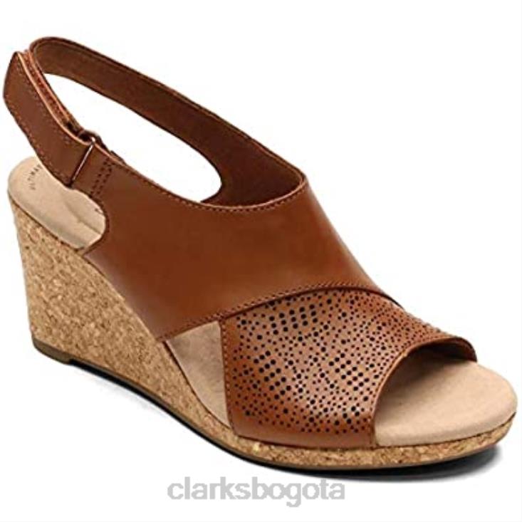 Clarks 0DX8L1450 Sandalia clarks lafley joy mujer marrón 105 m mujer